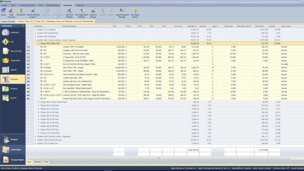 Electrical Estimating Software