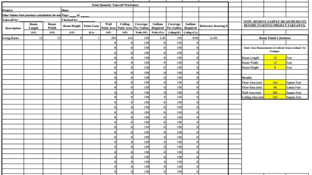 Construction Takeoff - Estimate Florida Consulting