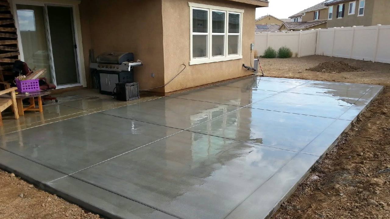 concrete slab installation