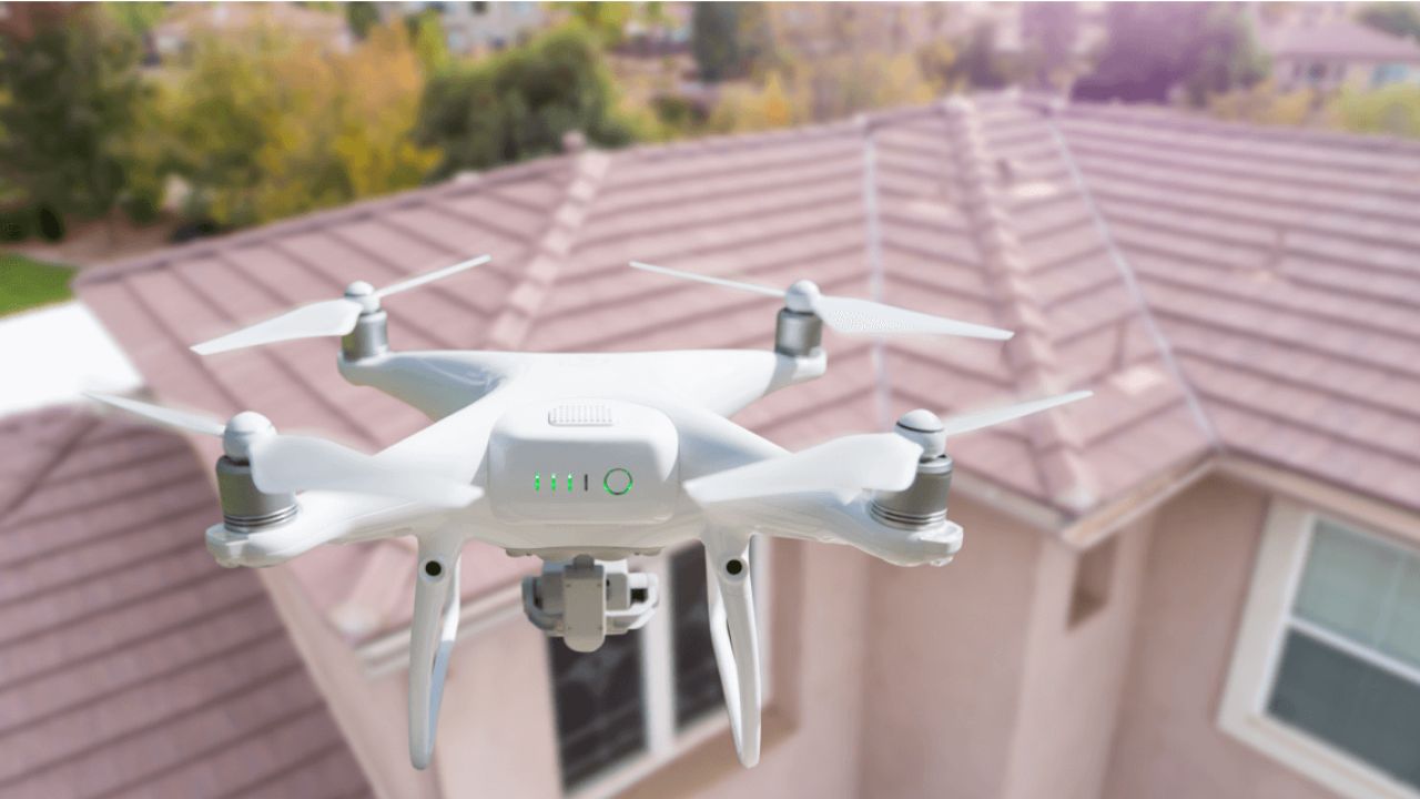 Drones for store roofing contractors