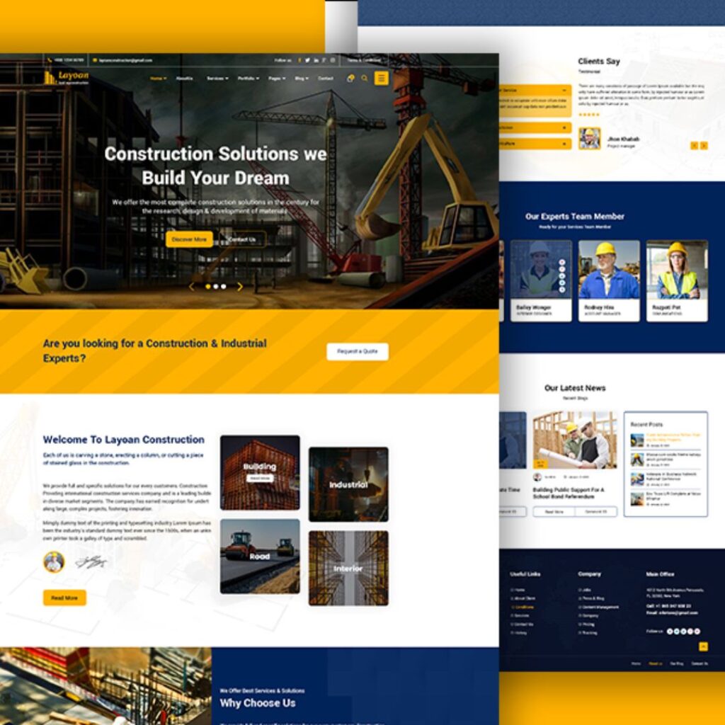 How a website helps general contractor