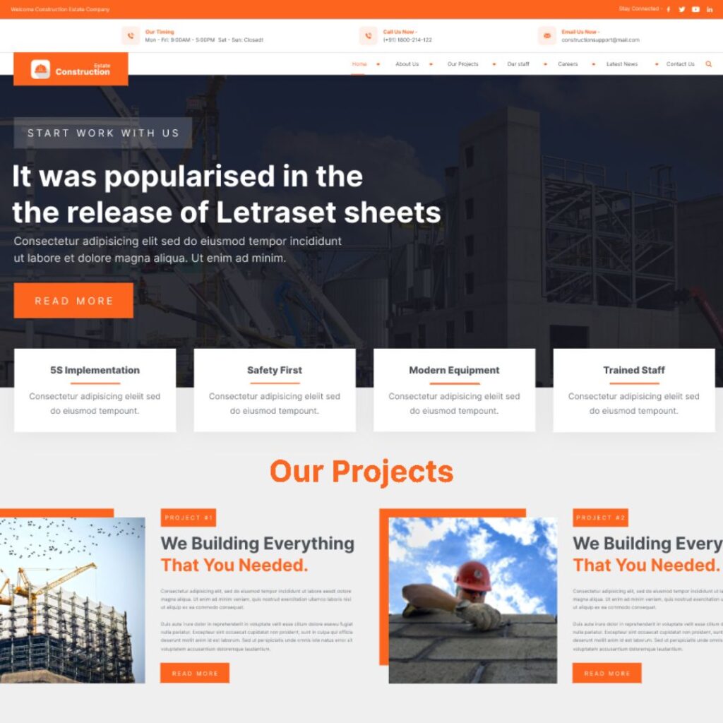 How a website helps general contractor