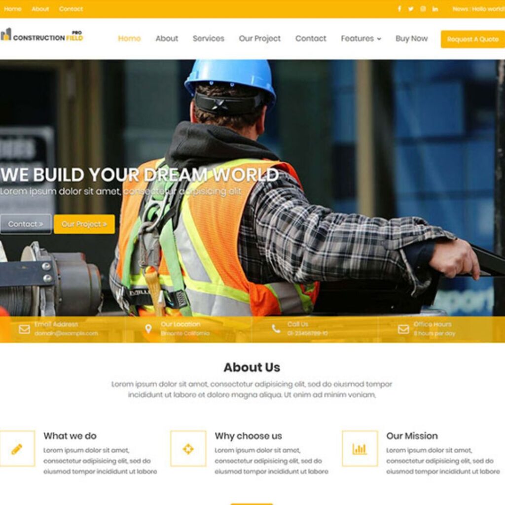 How a website helps general contractor