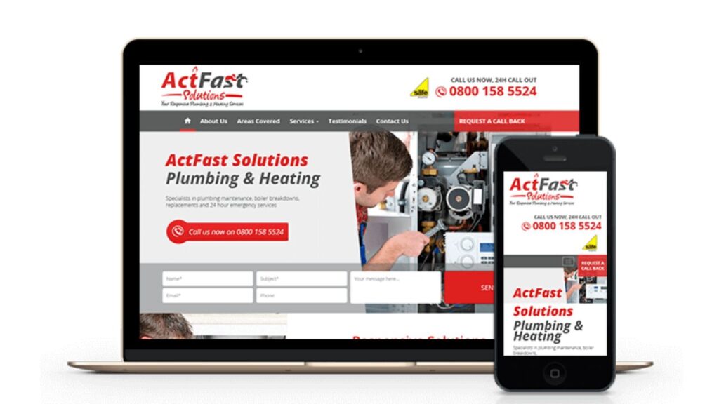 Plumbing Contractor Website Design Service