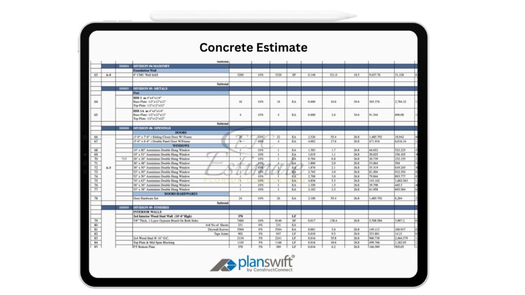 Concrete Cost Estimator