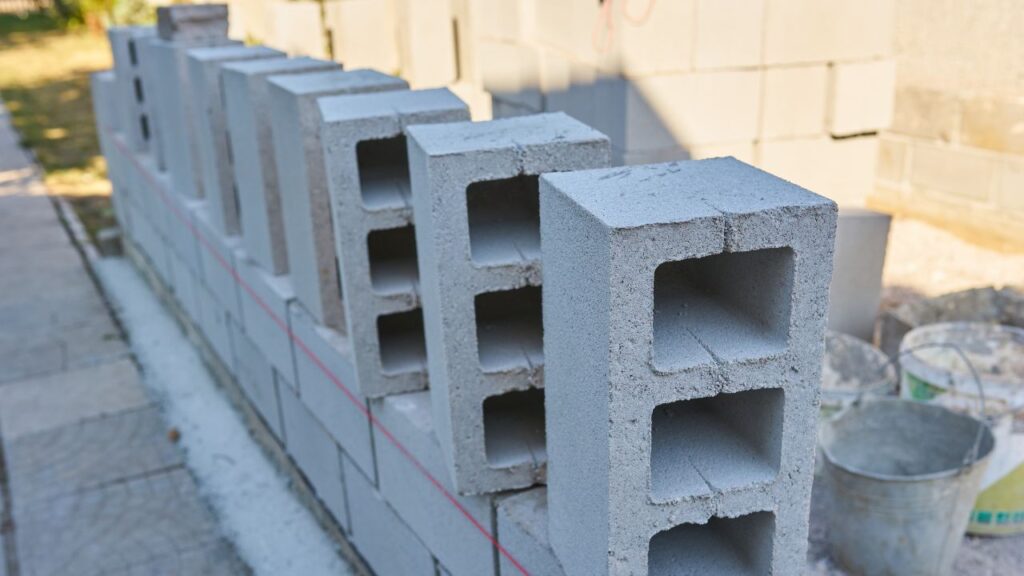 Hollow concrete block wall shops