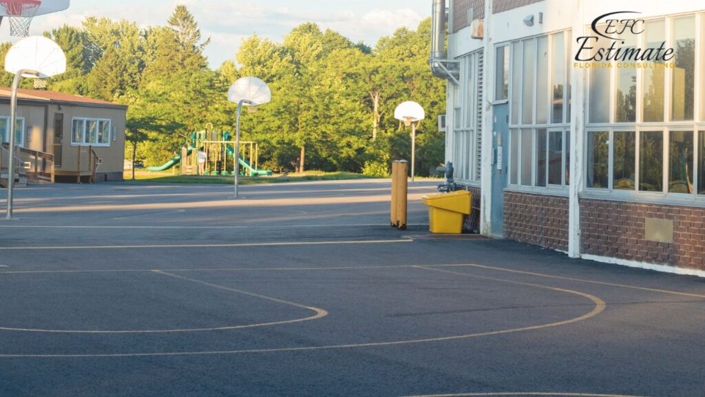 College Building Asphalt Concrete Cost Estimator