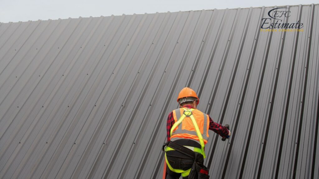 Sloped Roof Installation Estimate for Warehouse Buildings