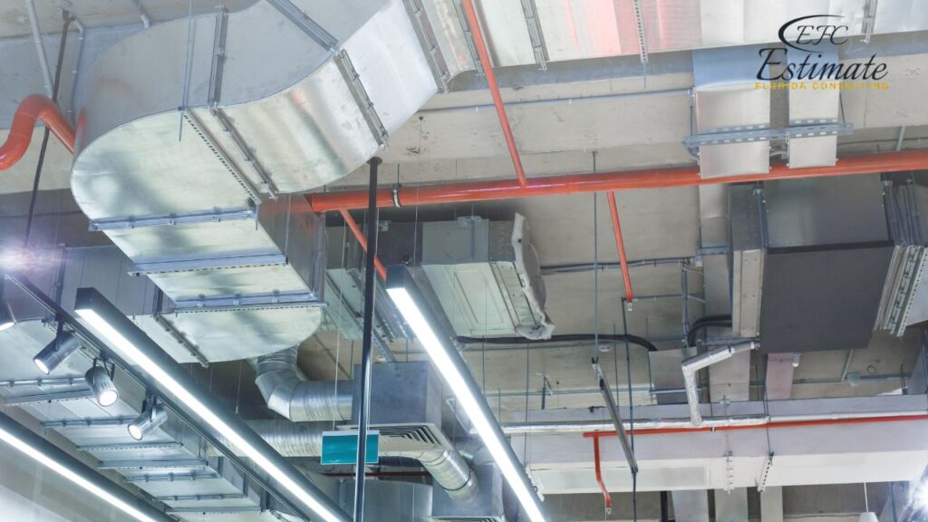 College Building Ductwork Cost Estimator