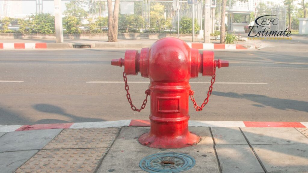 Fire hydrant maintenance estimate for warehouse buildings