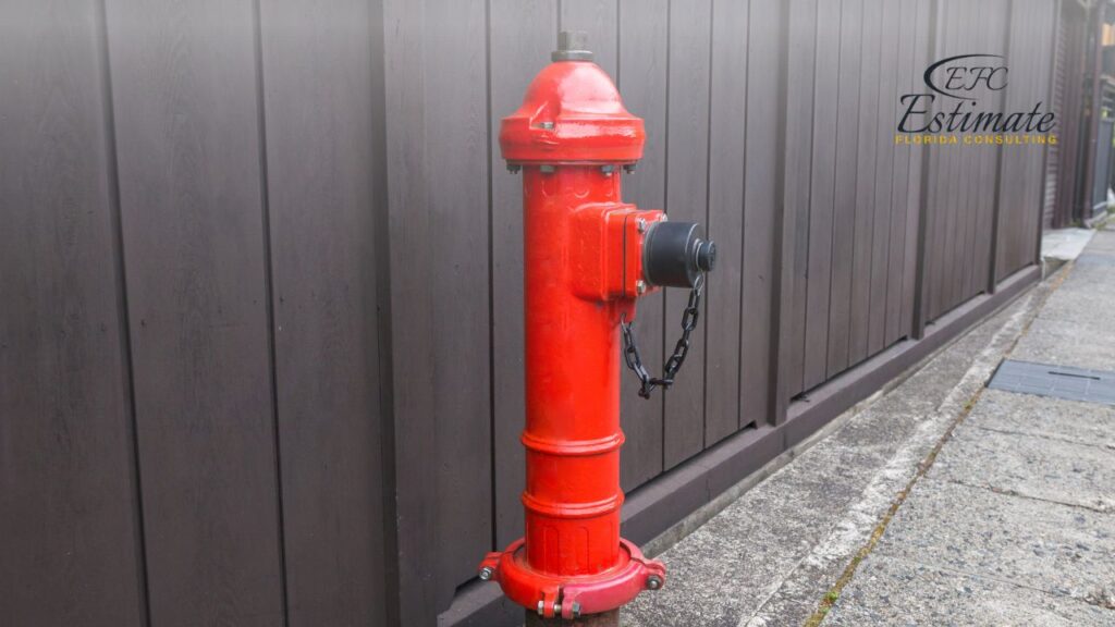 Fire hydrant maintenance estimate for warehouse buildings