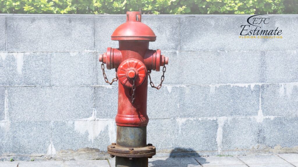 Fire hydrant maintenance estimate for warehouse buildings