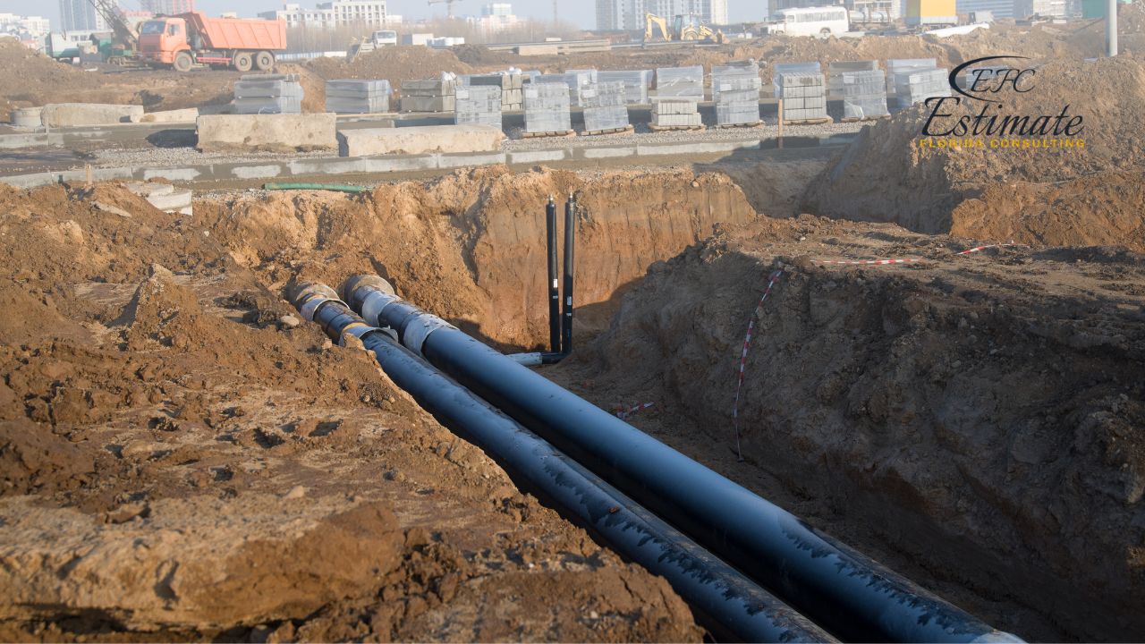 Water Line Installation Estimate for Warehouse Buildings Estimate