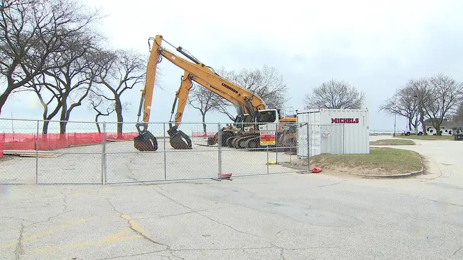 Milwaukee North Point parking lot construction