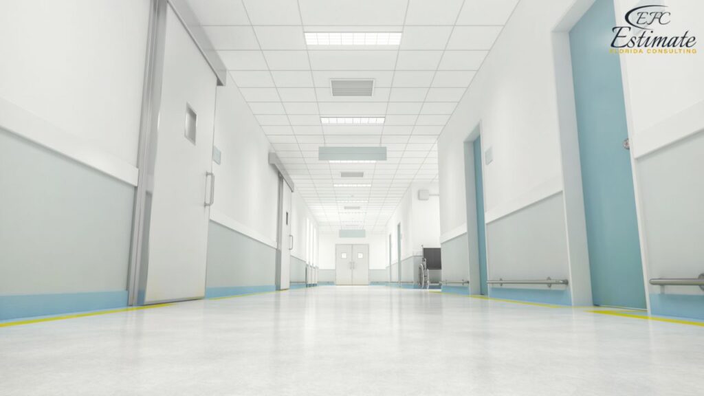 Hospital Building Flooring Takeoff Service