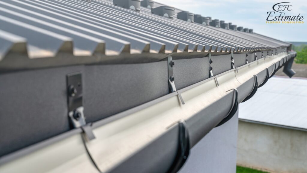 Gutters and downspouts takeoffs