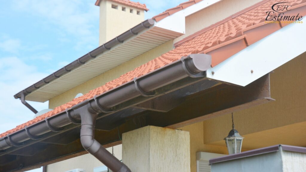 Gutters and downspouts takeoffs