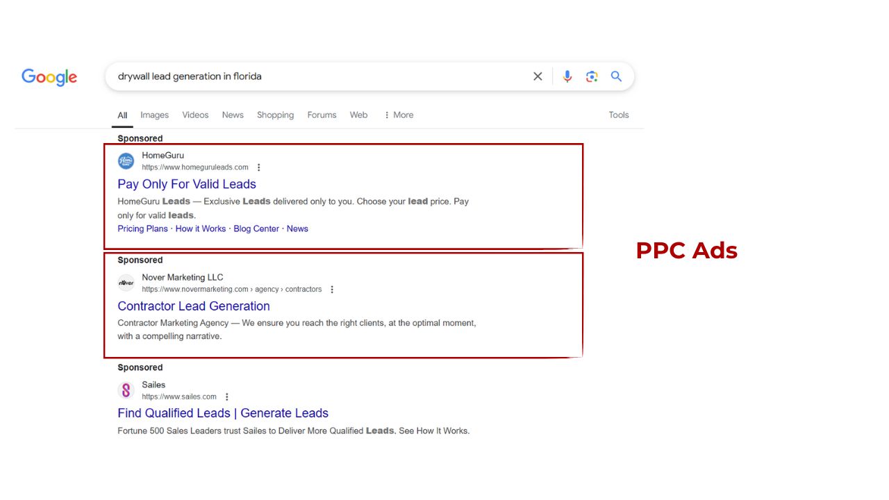 Pay Per Click for Drywall Contractors