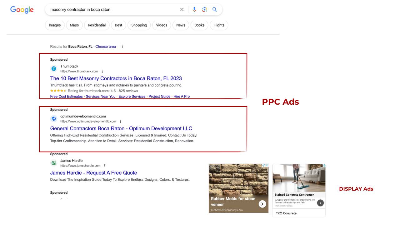 Pay Per Clicks for Masonry Contractors