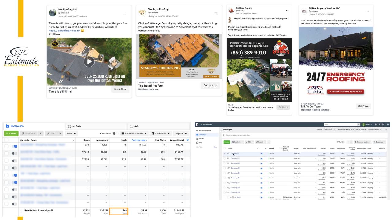 Social Media Marketing for Roofing Contractor