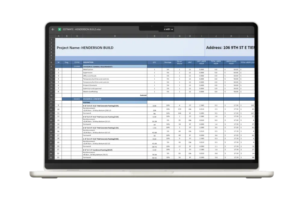 Construction Cost Estimator