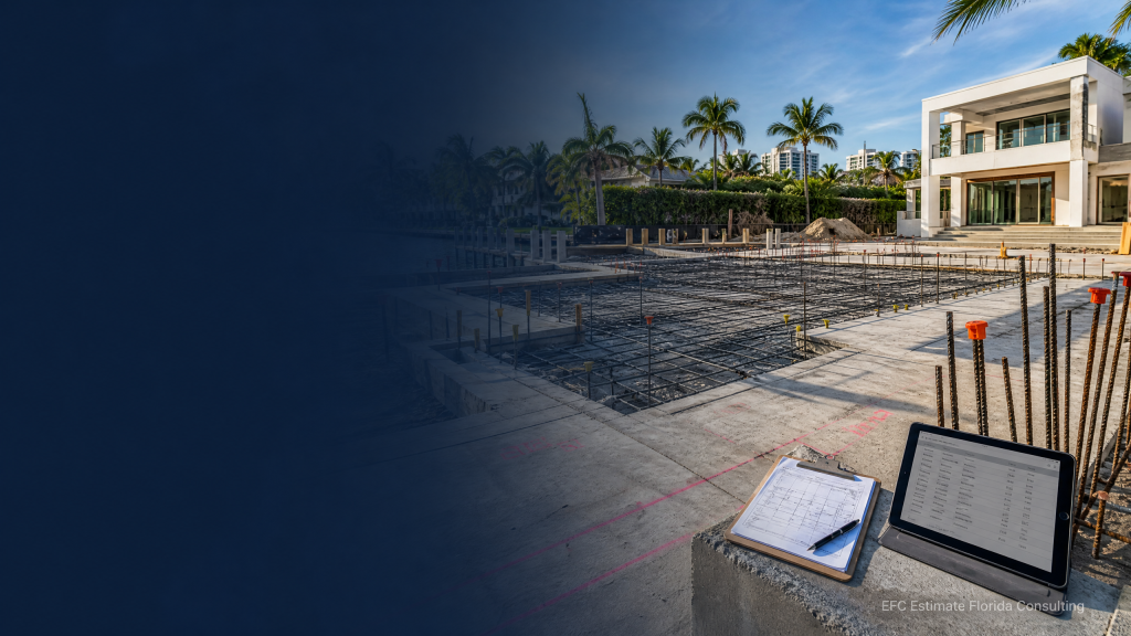 Miami residential concrete slab and rebar scope planning for estimating